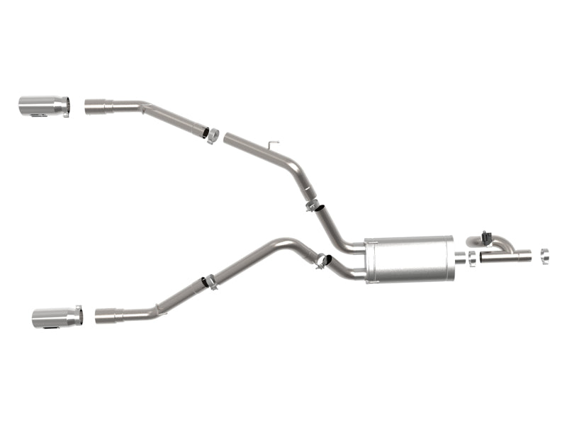 aFe 09-18 Ram 1500 V8 5.7L Hemi Gemini XV 3in 304 SS Cat-Back Exhaust w/ Polished Tips 49-32083-P 49-32083-P Photo - Unmounted