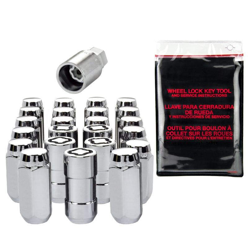 McGard SplineDrive Tuner 23-PC Jeep JL Install Kit w/Locks & Tool (Cone) M14X1.5 / 22m Hex - Chrome 84585 84585 Photo - out of package