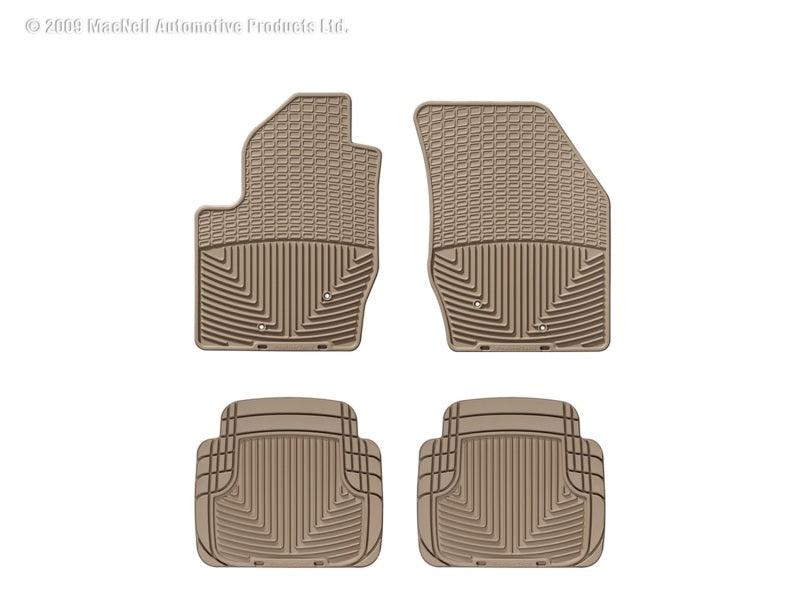 WeatherTech WT Rubber Mats - Front - Tan Floor Mats Floor Mats - Rubber main image