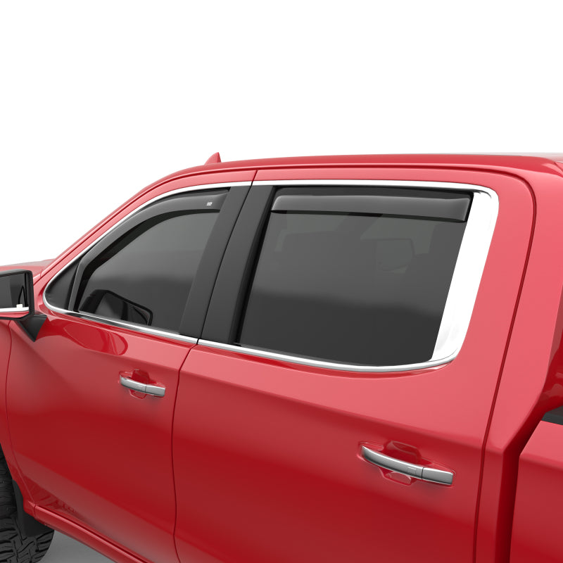 EGR 2019 Chevy 1500 Double Cab In-Channel Window Visors - Dark Smoke 571891 571891 Photo - Close Up