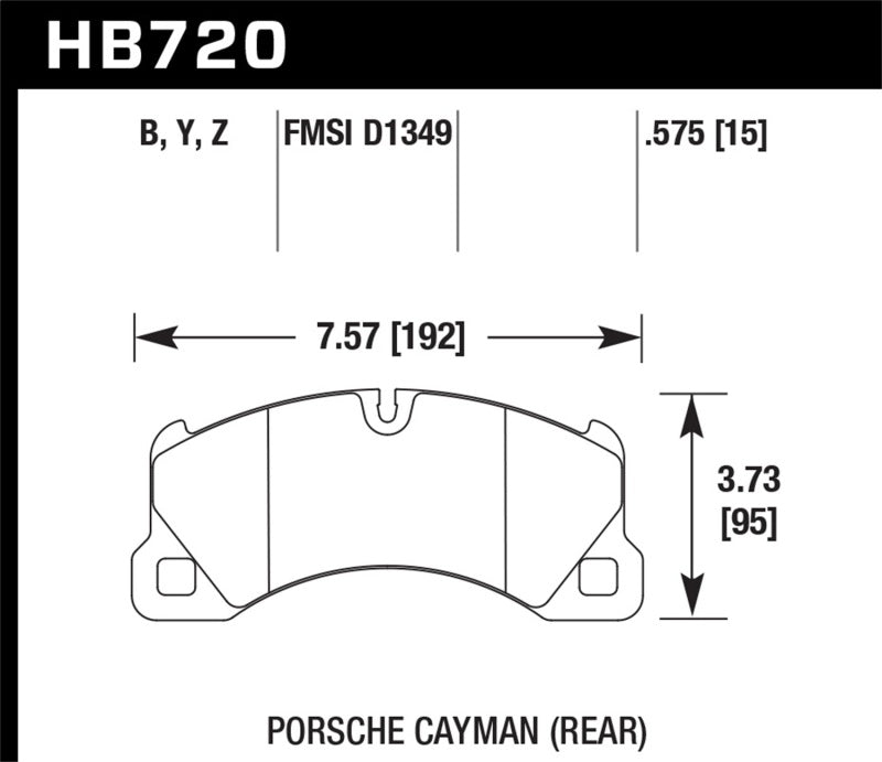 Hawk LTS Street Front Brake Pad HB720Y.575 Photo - Primary