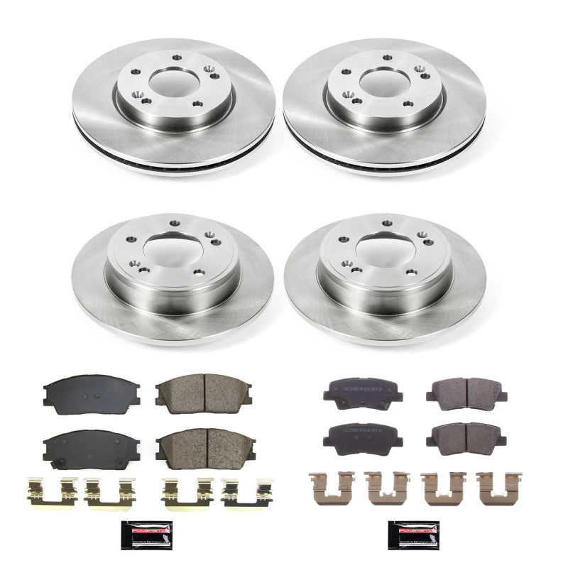 PowerStop Power Stop 20-22 Hyundai Venue Front & Rear Autospecialty Brake Kit KOE8686