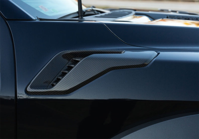 Ford Racing 21-24 F-150 Raptor Carbon Fiber Fender Vent Set - Gloss M-16026-FG M-16026-FG Photo - Mounted