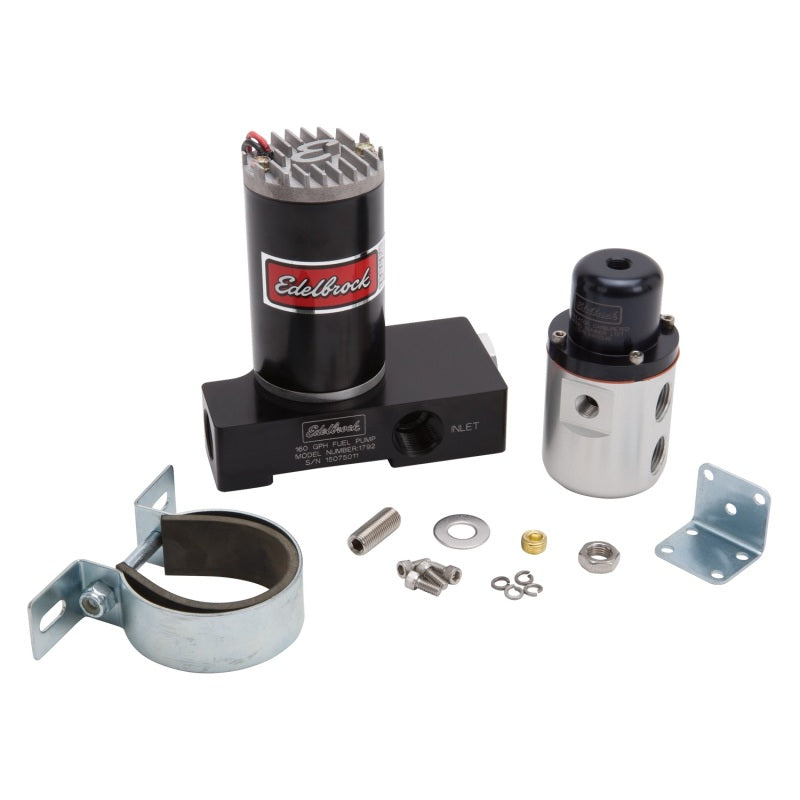 Edelbrock Fuel Pump 1792 And Regulator 1727 Combo Carbureted 160 GPH 5-10 PSI 17923 17923 Photo - Primary