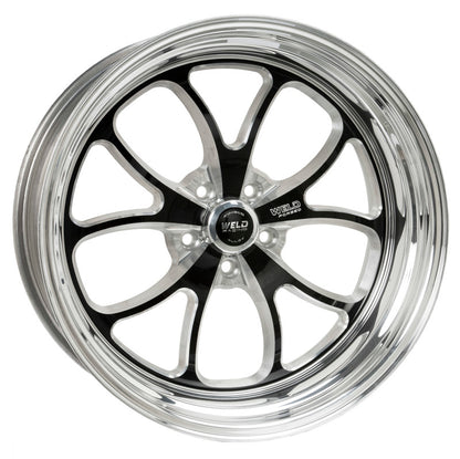 Weld S76 20x8 / 5x4.75 BP / 4.9in. BS Black Wheel (Medium Pad) - Non-Beadlock 76MB0080B49A 76MB0080B49A Photo - Primary