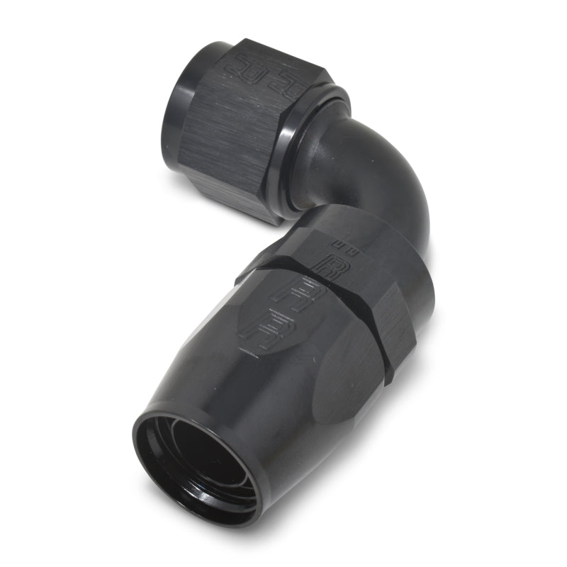 Russell Performance -8 AN Black 90 Degree Full Flow Hose End 610175 610175 Photo - out of package