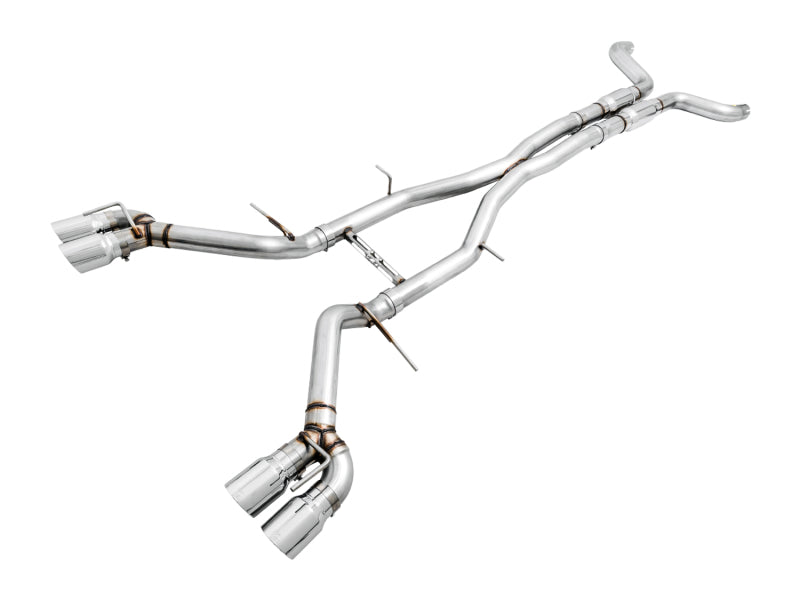 AWE Tuning 16-19 Chevy Camaro SS Resonated Cat-Back Exhaust -Track Edition (Quad Chrome Silver Tips) 3015-42090 3015-42090 Photo - Primary