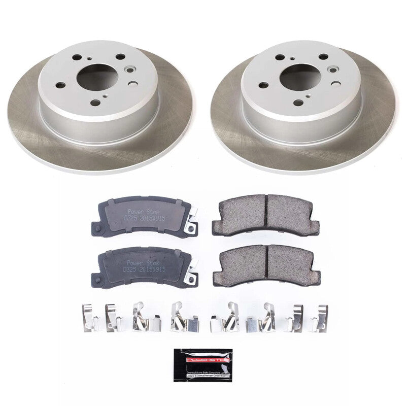 PowerStop Power Stop 92-96 Toyota Camry Rear Semi-Coated Rotor Kit SC2564 SC2564 Photo - Primary