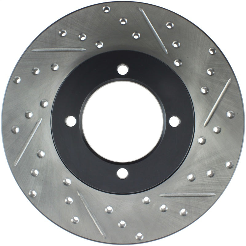 StopTech Sport Drilled/Slotted Brake Rotor; Front Left 127.42011L Photo - Primary