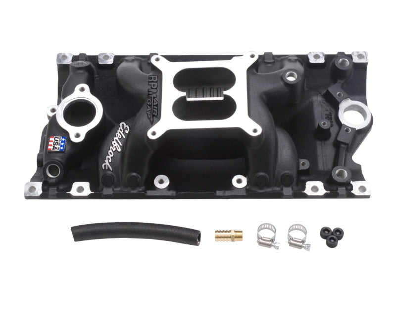 Edelbrock Performer RPM Air Gap Vortec Black 75163 Photo - Primary