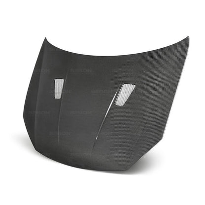 Seibon Carbon Fiber Hood For 2010-2014 VW Golf / GTI (Shaved) HD1011VWGTIB-TM Photo - Primary