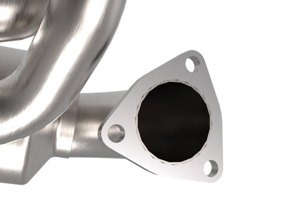 aFe Twisted Steel 304 Stainless Steel Header w/ Cat 13-19 Subaru Outback H4-2.4L 48-36804-HC 48-36804-HC Photo - Close Up