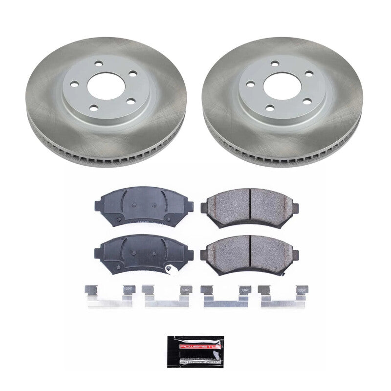 PowerStop Power Stop 00-05 Pontiac Bonneville Front Semi-Coated Rotor Kit SC1542 SC1542 Photo - Primary