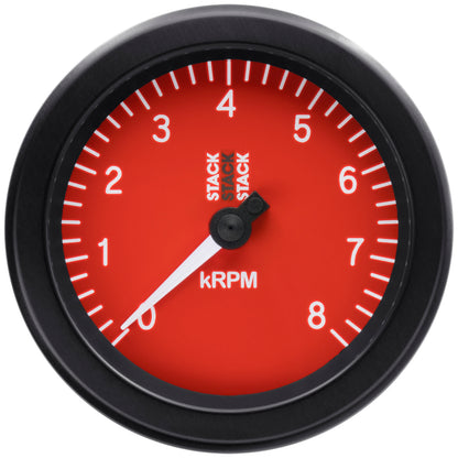 Autometer Stack Sport 88mm 0-8K RPM Tachometer - Red ST100-08R ST100-08R User 4