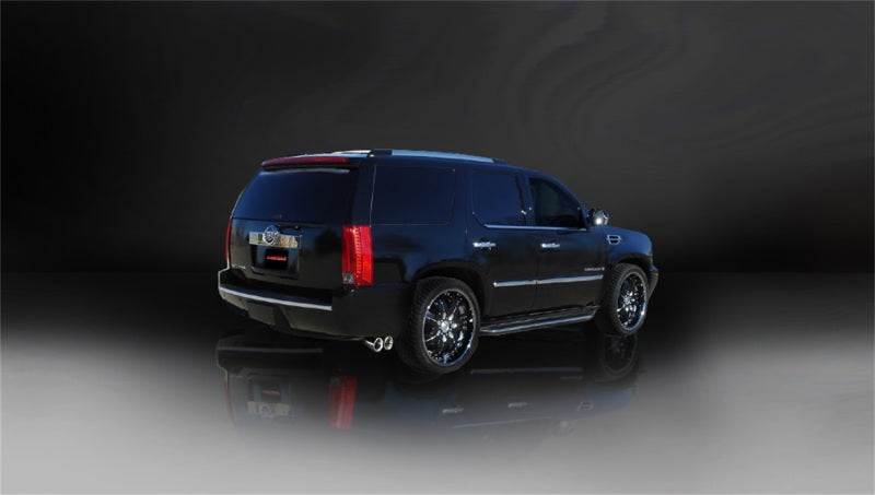 Corsa Performance 07-10 Cadillac Escalade 6.2L V8 Polished Sport Cat-Back Exhaust 14202 Photo - Mounted