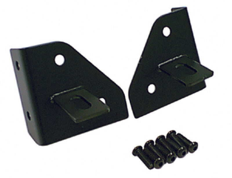 Rugged Ridge 76-95 Jeep CJ/YJ Black Windshield Hinge Light Brackets 11027.01 11027.01 Photo - Primary
