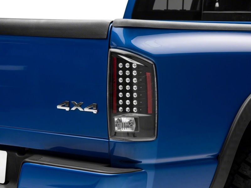 Raxiom 07-08 Dodge RAM 1500 LED Tail Lights- Blk Housing (Clear Lens) R110152 R110152 Photo - Close Up