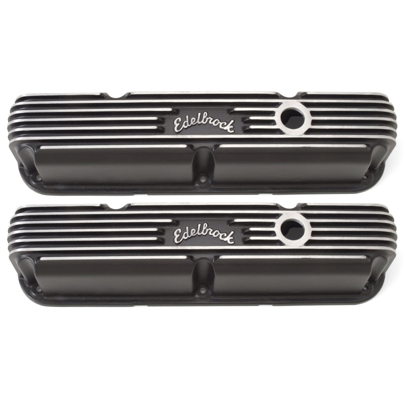 Edelbrock Valve Cover, Classic Series, Chrysler, LA 318-340-360 CID V8, Black 41763 Photo - Primary