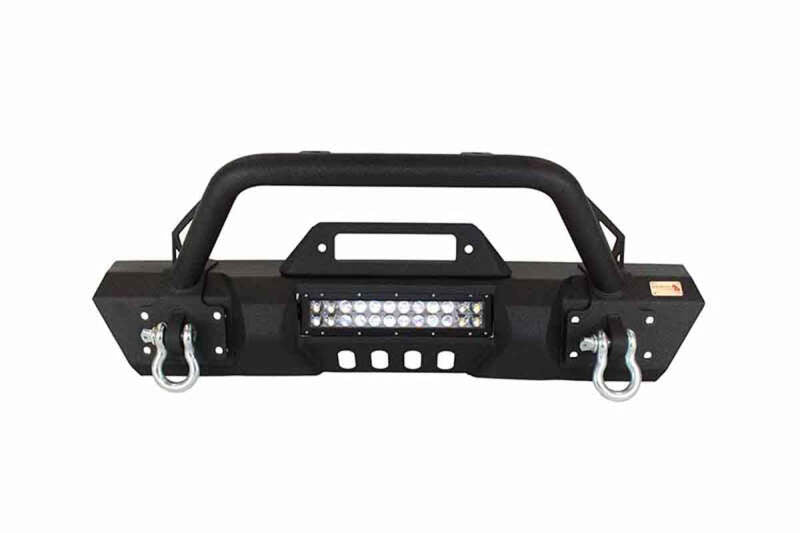 Fishbone Offroad 07-18 Jeep Wrangler JK Frnt Stubby Winch Bumper W/Tube Guard - Blk Txtrd Pwdrcoated FB22004 FB22004 Photo - Primary