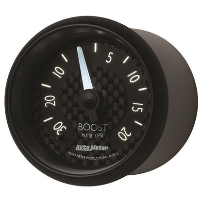 Autometer 2-1/16" Boost/Vacuum,30 IN HG/20 PSI,Mechanical,GT 8001 User 3