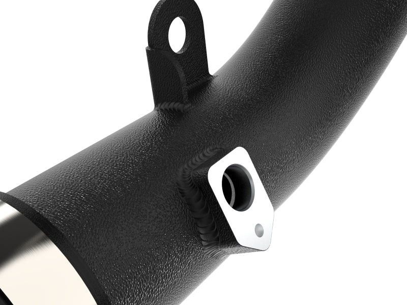aFe Bladerunner 2.75in Aluminum Cold Charge Pipe Black VW GTI (MKVIII) 22-23 L4-2.0L (t) 46-20609-B 46-20609-B Photo - Close Up
