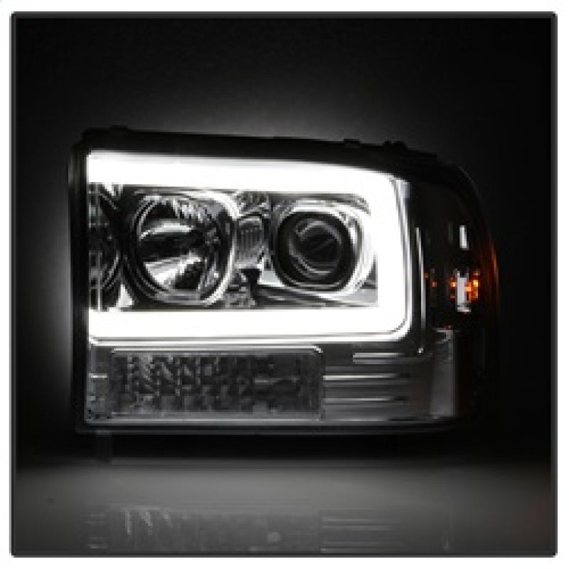 Spyder 99-04 Ford F-250 Super Duty Light Bar Projector Headlights - Chrome (PRO-YD-FF25099V2-LB-C) 5084675 5084675 Photo - Unmounted