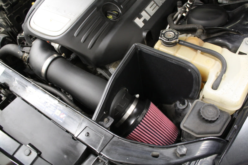JLT 05-17 Dodge Charger 5.7L (w/o Shaker Hood) Black Textured Cold Air Intake Kit w/Red Filter CAI-DH05 CAI-DH05 Photo - Primary