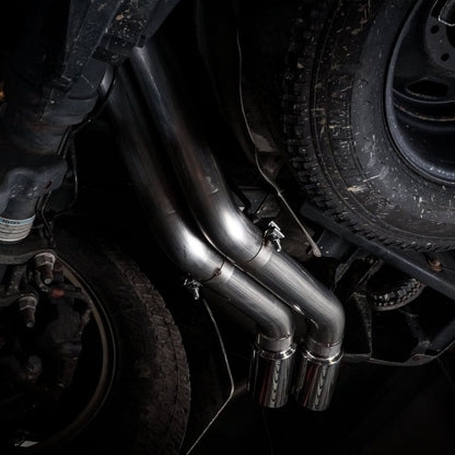 Stainless Works 17-18 Ford F-250/F-350 6.2L 304SS Factory Connect Catback System FT217CB FT217CB Photo - Mounted
