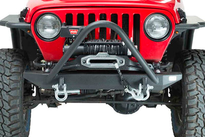 Fishbone Offroad 97-06 Jeep Wrangler TJ Rubicon Steel Front Bumper W/Stinger - Blk Txtrd Pwdercoat FB22047 FB22047 Photo - out of package