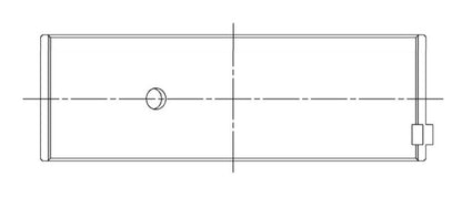 ACL 1962-1998 Ford Prod V8 255/289/302 .01mm Oversized Trimetal Rod Bearing Set 8B634P-01 8B634P-01 Technical Drawing