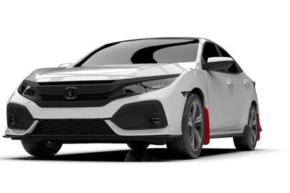 Rally Armor 2017-2019 Civic Sport Touring Red Mud Flap White Logo MF51-UR-RD/WH User 1