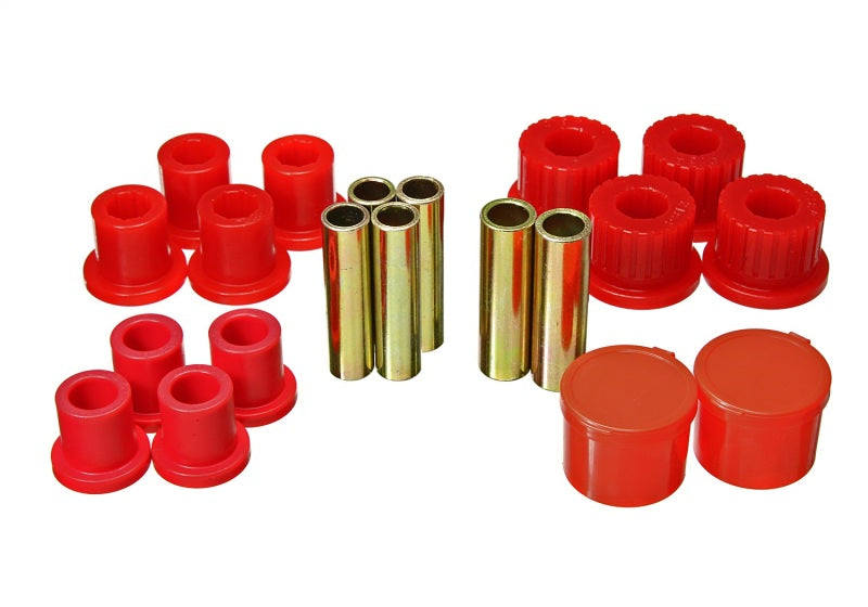 Energy Suspension 98-11 Ford Ranger 2/4WD Rear Leaf Spring Bushing Set - Red 4.2158R 4.2158R Photo - Primary