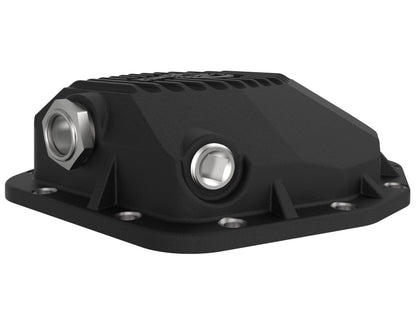 aFe 20-23 Jeep Gladiator JT (Dana M220) Pro Series Rear Differential Cover Black w/ Machined Fins 46-71191B 46-71191B Photo - Unmounted