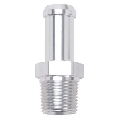 Edelbrock Hose End, Straight, 3/8" NPT to 1/2" Barb, Clear Anodize 8115 Photo - Primary