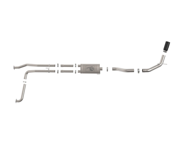aFe MACHForce XP Exhausts Cat-Back SS-409 Nissan Titan XD 16-19 V8-5.6L - Black 49-46135-B 49-46135-B Photo - Unmounted