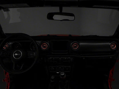 Raxiom 18-23 Jeep Wrangler JL LED Ambient Vent Lighting Kit J139323-JL J139323-JL Photo - Close Up