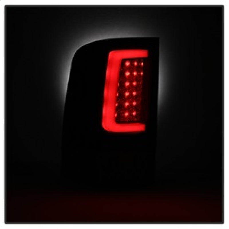 Spyder 07-13 GMC Sierra 1500 V2 Light Bar LED Tail Lights - Blk Smoke (ALT-YD-GS07V2-LBLED-BSM) 5084750 5084750 Photo - Unmounted