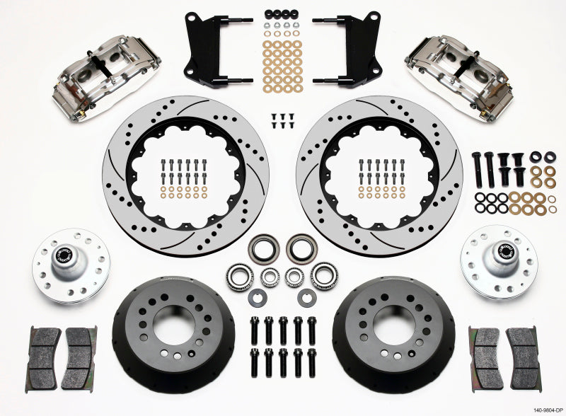 Wilwood Narrow Superlite 6R Front Hub Kit 14.00in Drill Pol 67-69 Camaro 64-72 Nova Chevelle 140-9804-DP 140-9804-DP Photo - Primary