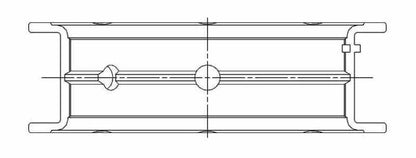 ACL Chevy V8 LT1/LT4/L86 Race Series Standard Size High Performance Main Bearing Set 5M7292H-STD 5M7292H-STD Technical Drawing