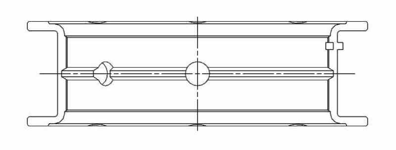 ACL Chevy V8 LT1/LT4/L86 Race Series .020 Oversized High Performance Main Bearing Set 5M7292H-020 5M7292H-020 Technical Drawing