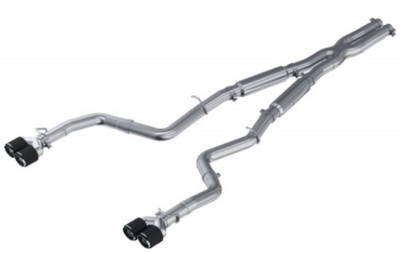 MBRP 15-16 Dodge Challenger RT 5.7L T304 SS 3in Dual Rear Cat-back CF Quad Tips - Street S71153CF S71153CF User 1