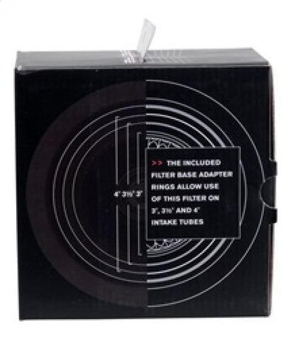 Spectre Adjustable Conical Air Filter 2-1/2in. Tall (Fits 3in. / 3-1/2in. / 4in. Tubes) - Blue 8166 8166 Photo - in package