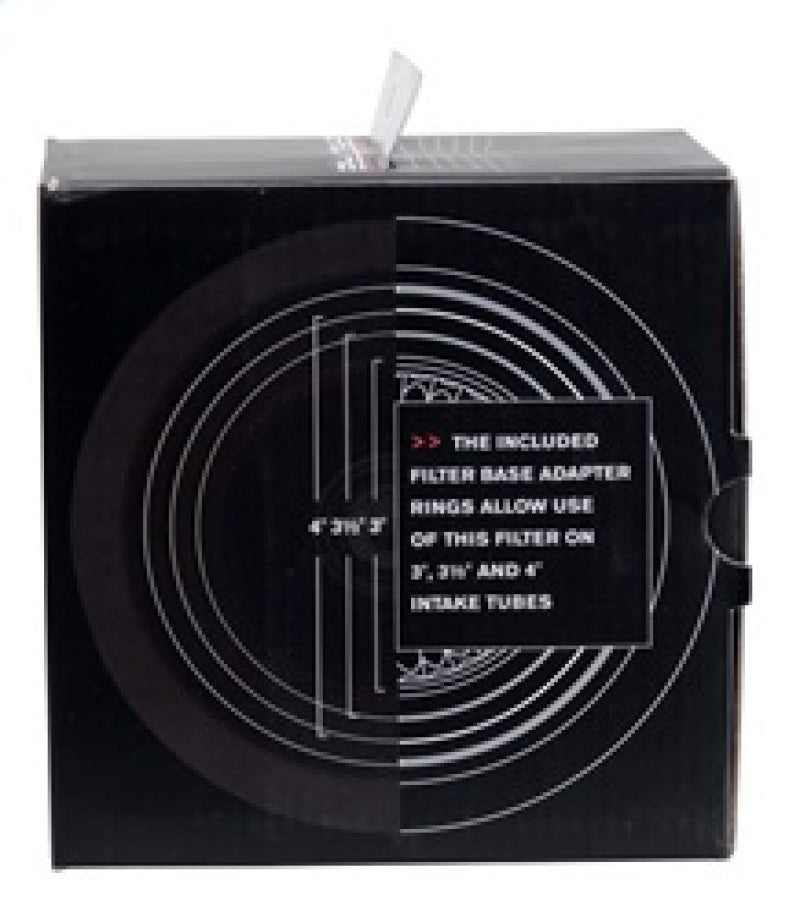 Spectre Adjustable Conical Air Filter 2-1/2in. Tall (Fits 3in. / 3-1/2in. / 4in. Tubes) - Blue 8166 8166 Photo - in package