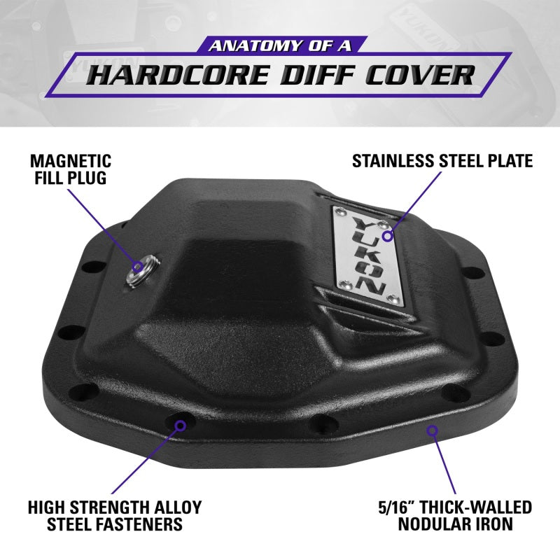 Yukon Gear & Axle Yukon Gear Hardcore Front Nodular Iron Cover for Jeep Wrangler JL Dana 44/210mm YHCC-D44JL-FRONT YHCC-D44JL-FRONT Technical Bulletin