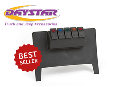 Daystar 2007-2018 Jeep Wrangler JK 2WD/4WD (Automatic Trans) - Black Lower Switch Panel KJ71034BK KJ71034BK Photo - Primary