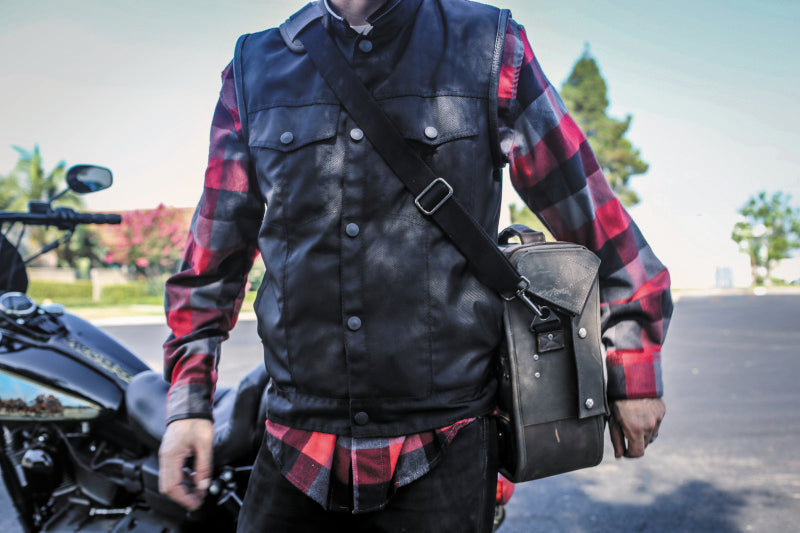 Burly Brand Voyager Saddlebag (Ea) - Dark Oak B15-1000D B15-1000D User 3