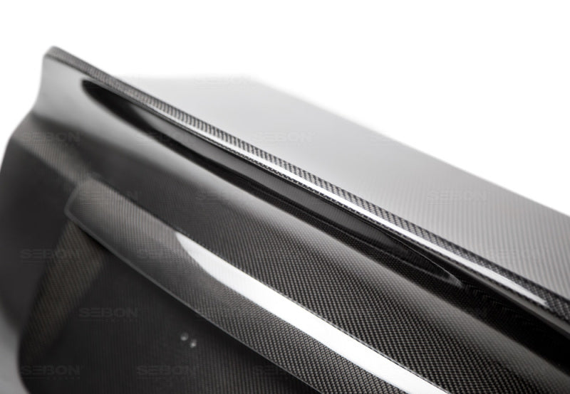 Seibon Carbon Fiber Trunk Lid For 2008-2014 Subaru WRX/STi 4DR TL0809SBIMP4D-C Photo - Primary