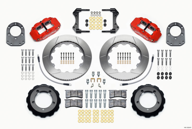Wilwood Narrow Superlite 4R Front Hat Kit 14.00in Red 66-75 Ford Bronco Dana 30/44 w/Lines 140-13329-R 140-13329-R Photo - Primary