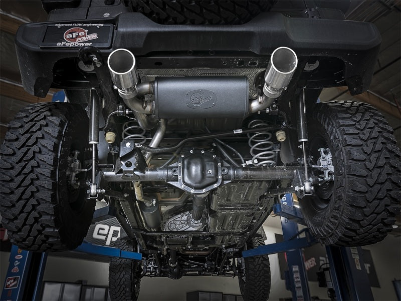 aFe Cat-Back Exhaust System, Rebel Series 2.5in, 304 Stainless Steel 49-38066-P Photo - Mounted