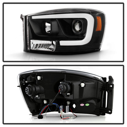 SPYDER 06-08 Dodge Ram 1500 LED Headlights - Black PRO-YD-DR06PL-BK 5088178 5088178 User 1